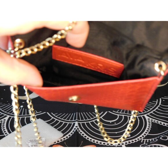 Ava/Kris Tiny Red Faux Snake Skin Crossbody Bag NWT - Picture 5 of 5